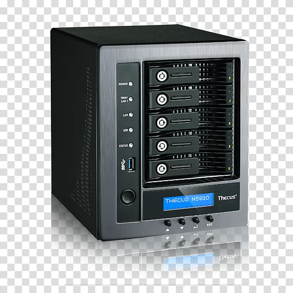Network Attached Storage N5810PRO Network Storage Systems Thecus Intel Celeron, japan features transparent background PNG clipart