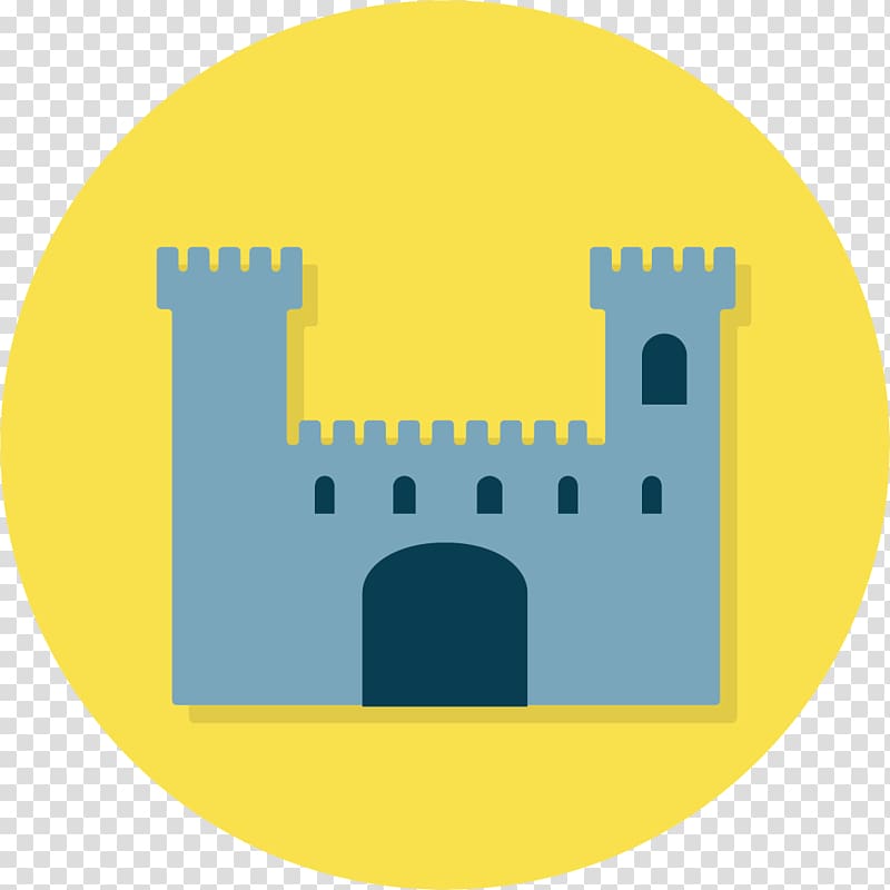 Castle Blue Icon, Blue Castle transparent background PNG clipart