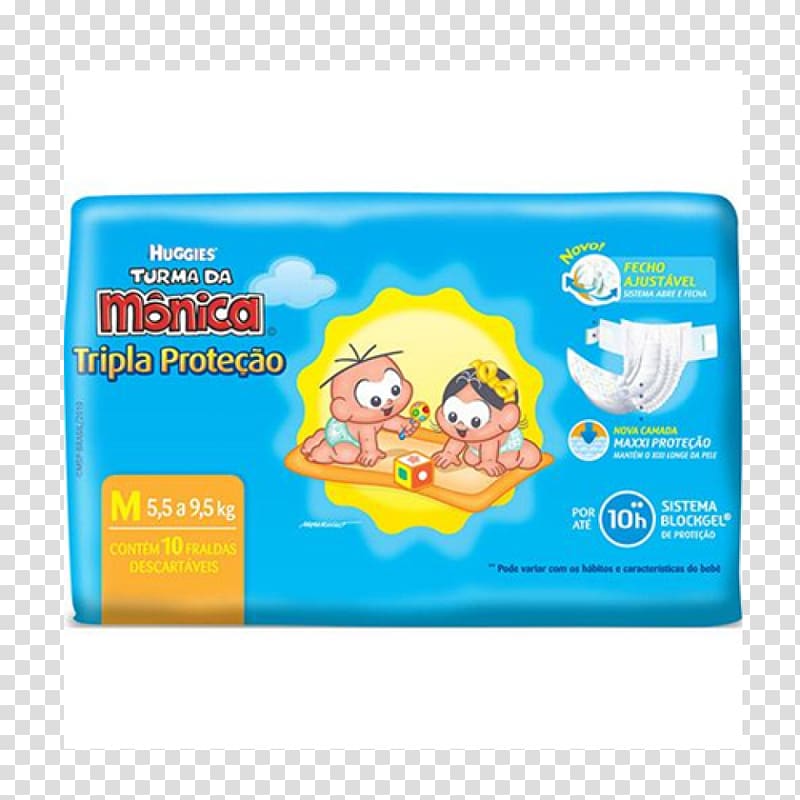 Diaper Huggies Monica Disposable Hygiene, turma da mônica transparent background PNG clipart
