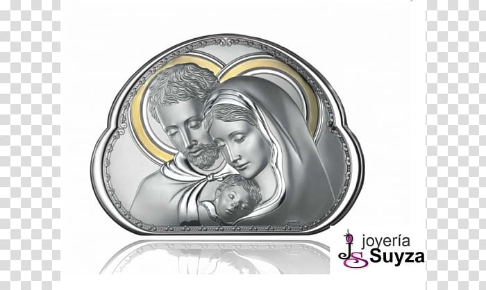 Holy Family Gift Silver Saint, Sagrada Familia transparent background PNG clipart