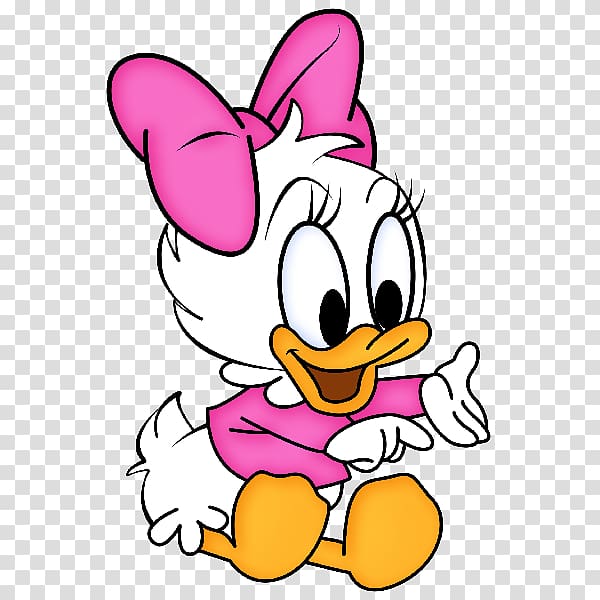 baby Daffy Duck illustration, Daisy Duck Donald Duck Minnie Mouse Baby Daisy, DUCK transparent background PNG clipart