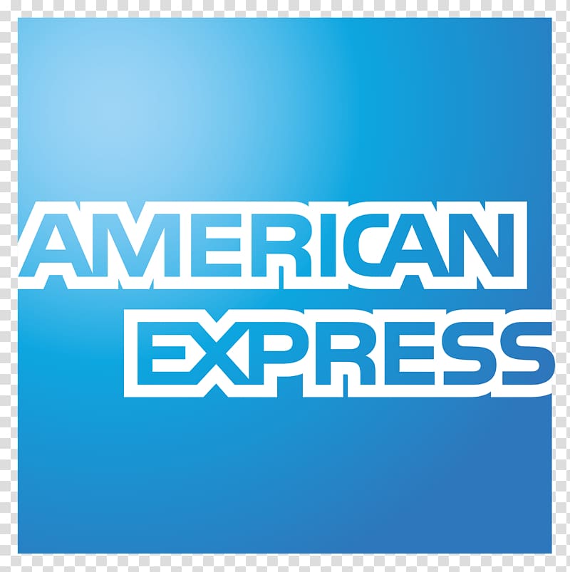 American Express text on blue blue background, American Express Credit card Payment card Logo, American Express Logo transparent background PNG clipart
