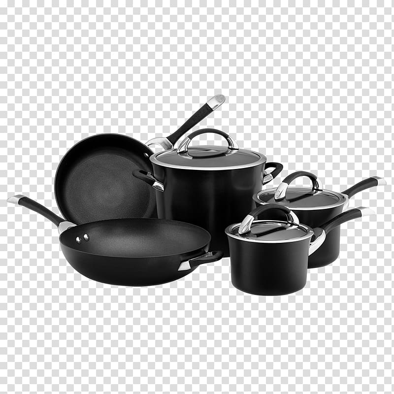 Cookware Circulon Non-stick surface Frying pan Stainless steel, cookware transparent background PNG clipart