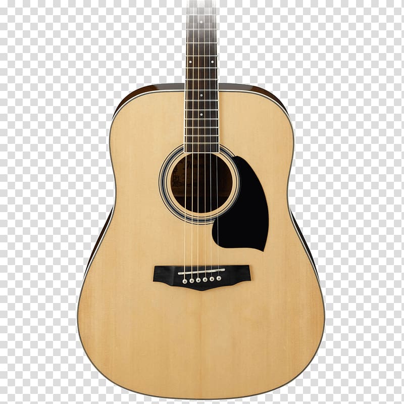 Steel-string acoustic guitar Ibanez Acoustic-electric guitar Dreadnought, Acoustic Guitar transparent background PNG clipart