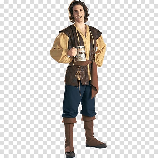 Renaissance fair Middle Ages Costume English medieval clothing, man transparent background PNG clipart