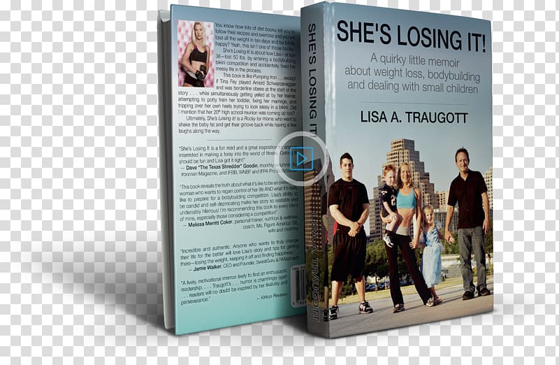 She’s Losing It Memoir Brochure E-book, weightlifting bodybuilding transparent background PNG clipart
