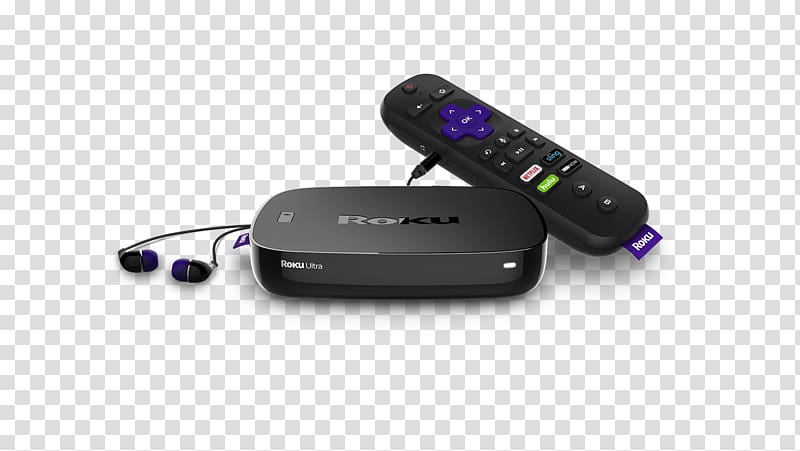 Roku Ultra Digital media player 4K resolution Ultra-high-definition television, others transparent background PNG clipart