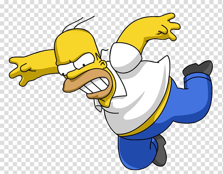 The Simpson character illustration, Homer Simpson Milhouse Van Houten Bart Simpson D\'oh!, homer transparent background PNG clipart