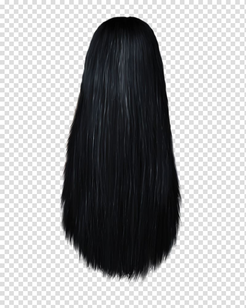 Black hair Wig Brush Brown hair Long hair, Women hair transparent background PNG clipart