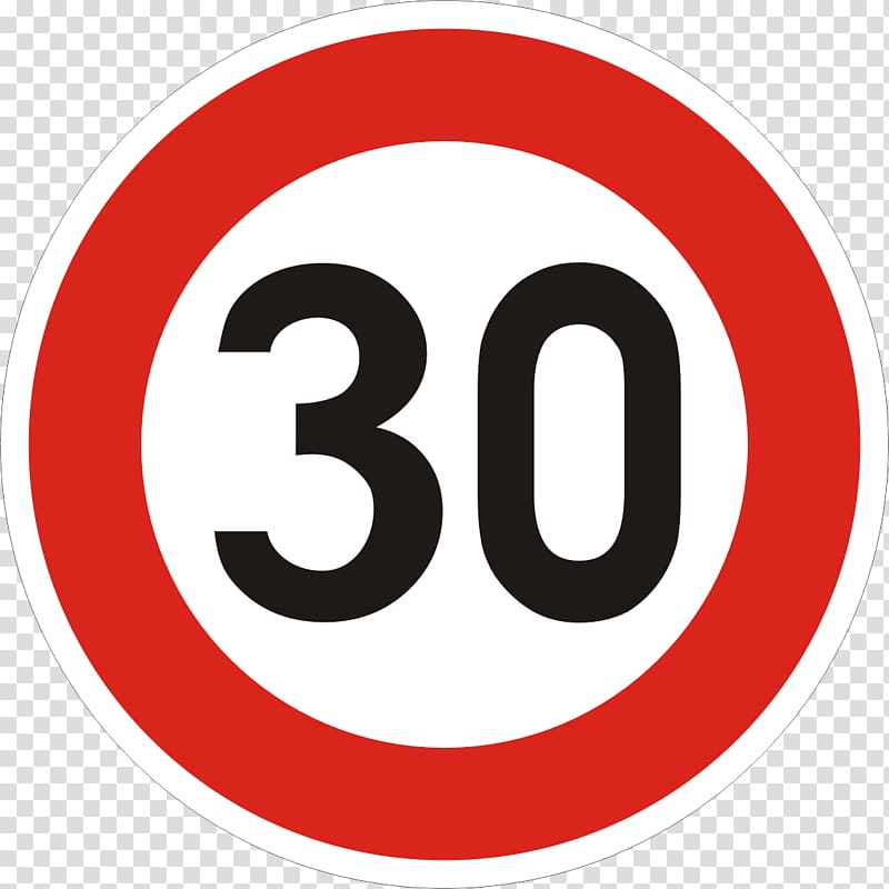 Traffic sign Speed limit , tempo transparent background PNG clipart