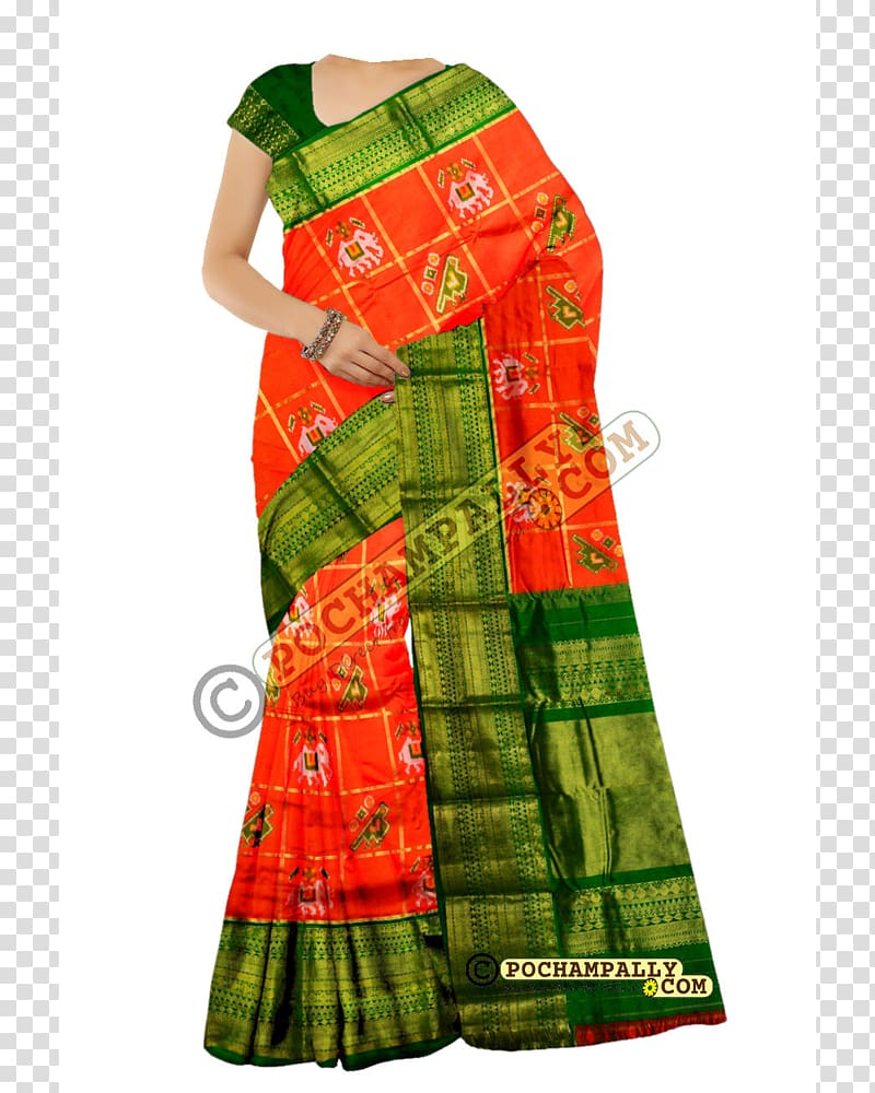 Zari Silk Bhoodan Pochampally Kanchipuram Pochampally Saree, rich style transparent background PNG clipart