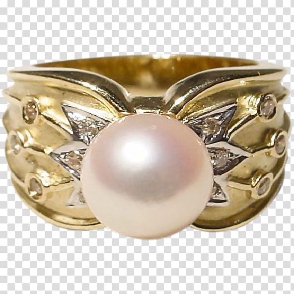 Akoya pearl oyster Cultured pearl Ring Body Jewellery, Cultured Pearl transparent background PNG clipart