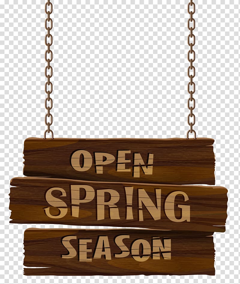 Open Spring Season signage, Open Spring Season Sign transparent background PNG clipart