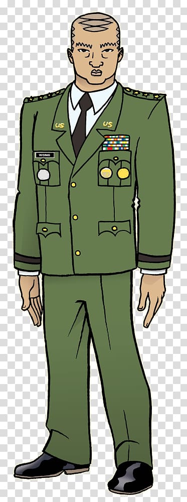 Army officer Cartoon Army General Military, Military Salute transparent