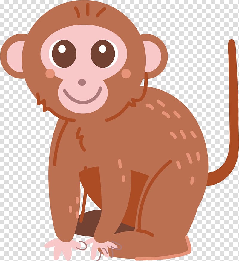 Monkey Primate Ape , Cute little monkey transparent background PNG clipart
