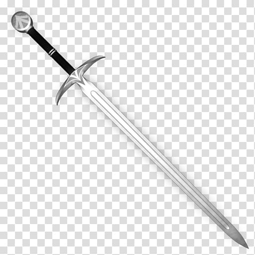 gray and black sword, Sword Computer Icons , swords transparent background PNG clipart