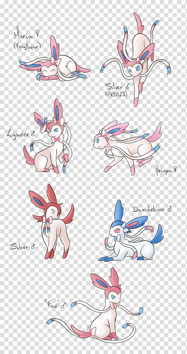 Sylveon Pokémon X and Y Drawing Illustration, lightsource transparent background PNG clipart