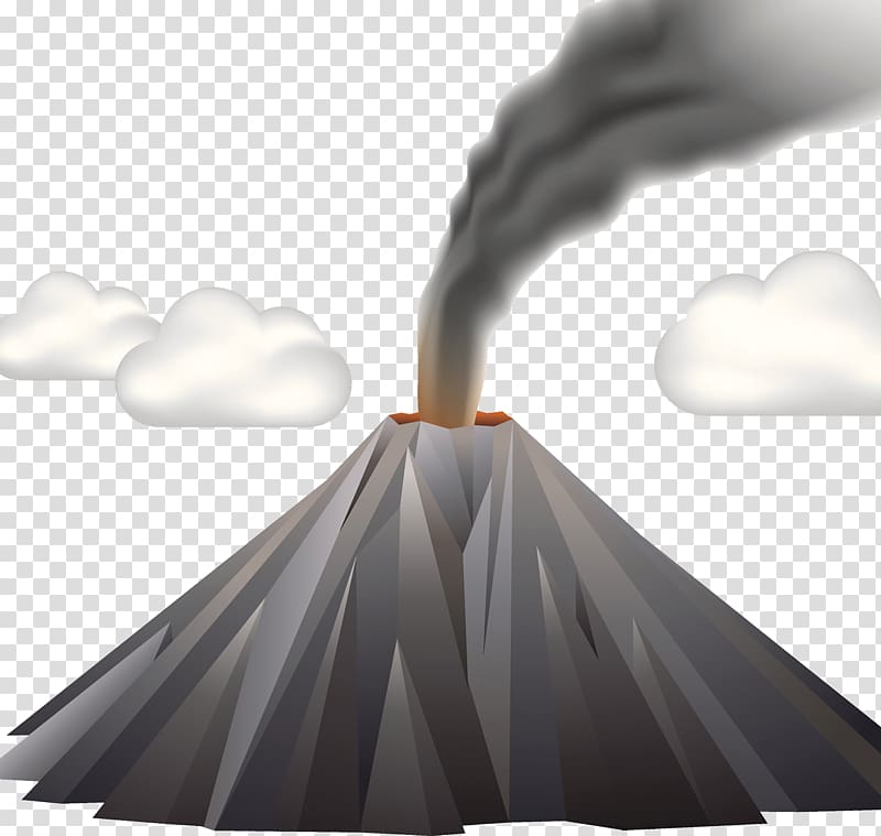 Active volcanic illustration transparent background PNG clipart