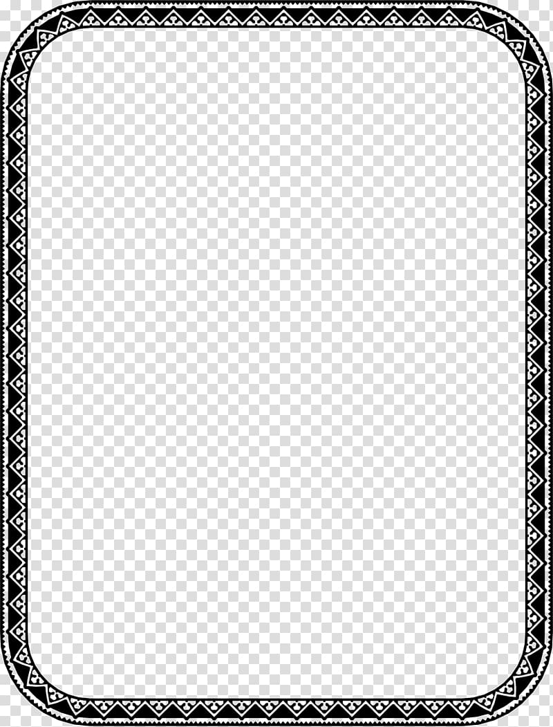 Standard Paper size , black and white border transparent background PNG clipart