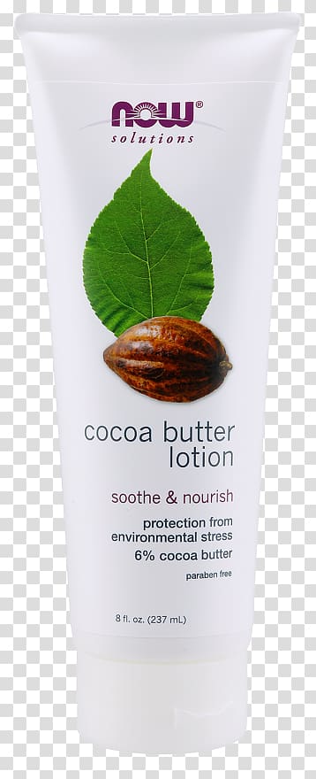 Lotion Cream Cocoa butter Cacao tree NOW Foods, cocoa butter transparent background PNG clipart