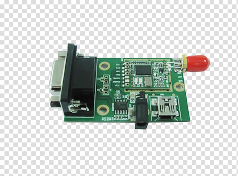Microcontroller Transceiver RF module RS-232 Electronics, Powertrain Control Module transparent background PNG clipart