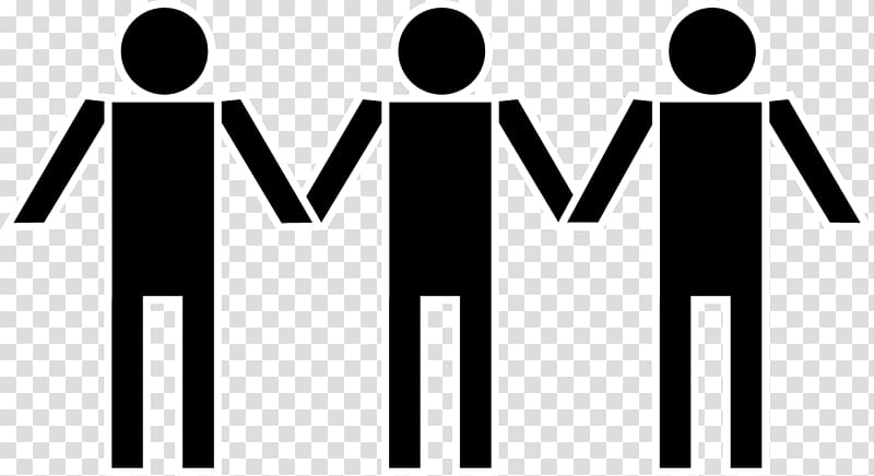 three human figure illustration, Holding hands Stick figure Free content , Of People Holding Hands transparent background PNG clipart