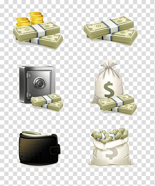 Money Illustration, Textured dollar bill elements transparent background PNG clipart