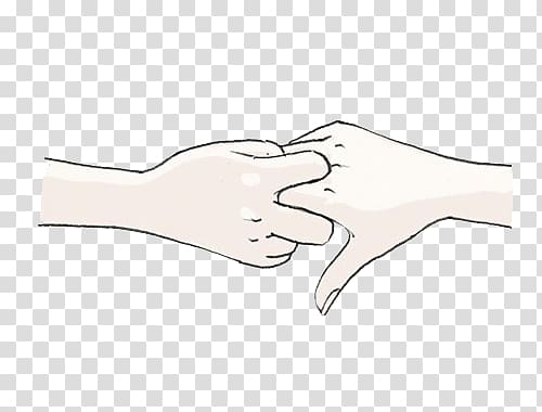 Paper Thumb Cartoon Pattern, Men and women holding hands transparent background PNG clipart