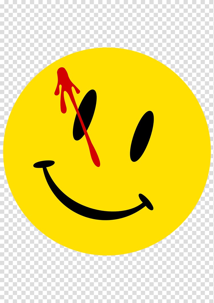 Watchmen Edward Blake Smiley Ozymandias Rorschach, smile transparent background PNG clipart