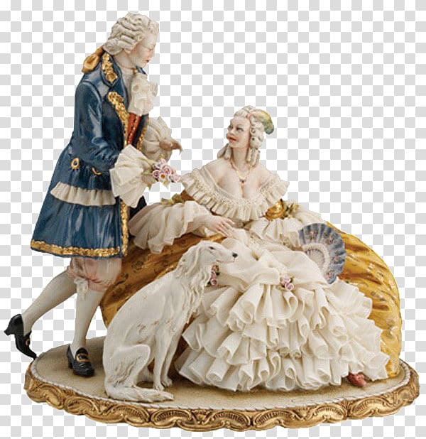 Volkstedt Figurine Capodimonte porcelain Sitzendorf, skier transparent background PNG clipart