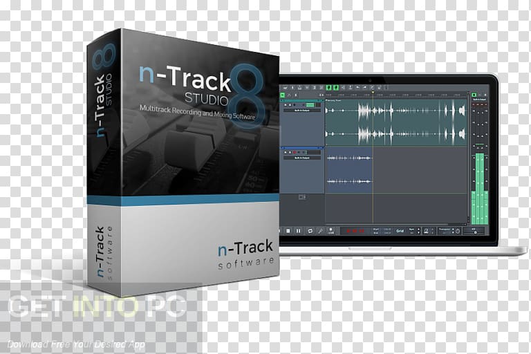 Digital audio n-Track Studio Multitrack recording Recording studio Audio editing software, Computer transparent background PNG clipart