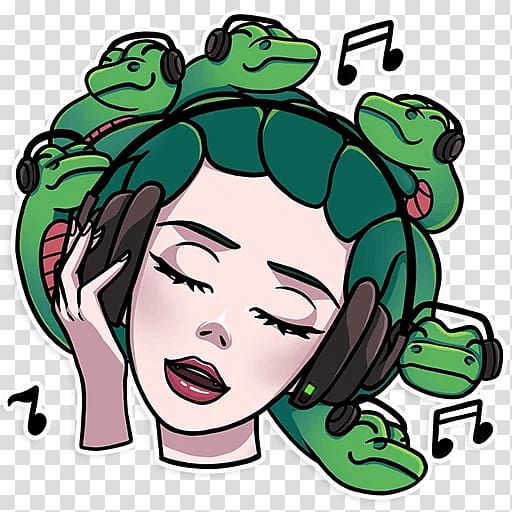 Medusa The Gorgon If(we) Sticker, others transparent background PNG clipart