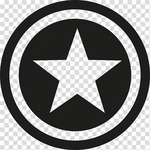 black and blue Captain America shield illustration, Computer Icons Star Circle Iconfinder, Back Circle Star Icon transparent background PNG clipart