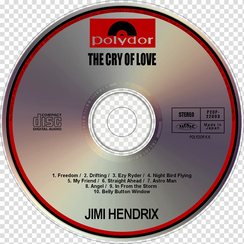 Compact disc The Cry of Love War Heroes Blue Wild Angel: Live at the Isle of Wight, jimmy hendrix transparent background PNG clipart