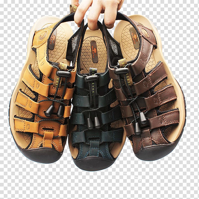 Slipper Sandal Shoe Flip-flops, Assorted sandals transparent background PNG clipart