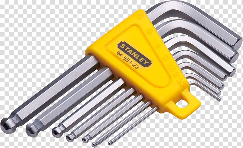 Spanners Stanley Hand Tools Hex key Torx, Hex Key transparent background PNG clipart