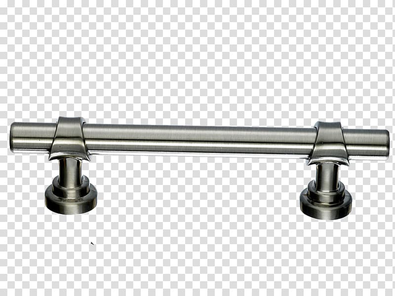 Drawer pull Brushed metal Cabinetry Handle Augers, closet top view transparent background PNG clipart