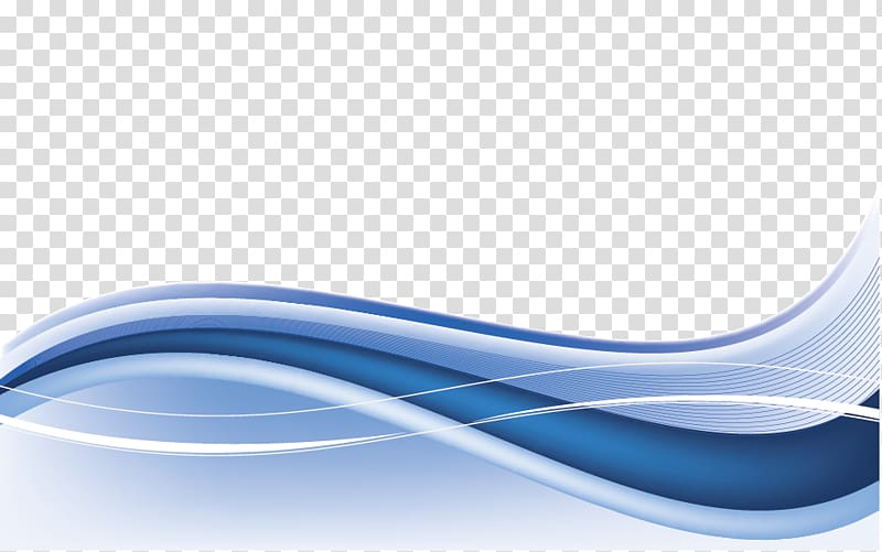 white and blue wave , Blue, ribbon transparent background PNG clipart