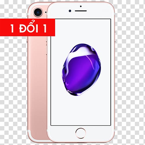 Apple iPhone 7 Plus rose gold, apple transparent background PNG clipart