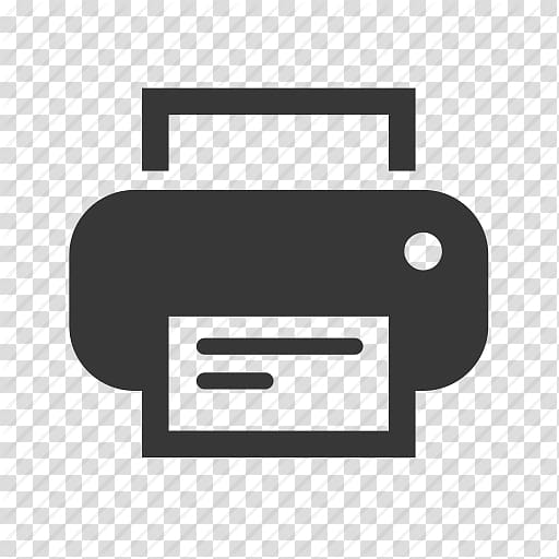 black printer illustration, Computer Icons Printing Scalable Graphics, Simple Printer Icon transparent background PNG clipart