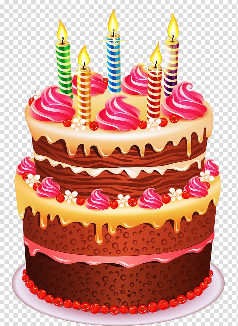 Birthday cake Chocolate cake Cupcake , happy birthday transparent ...
