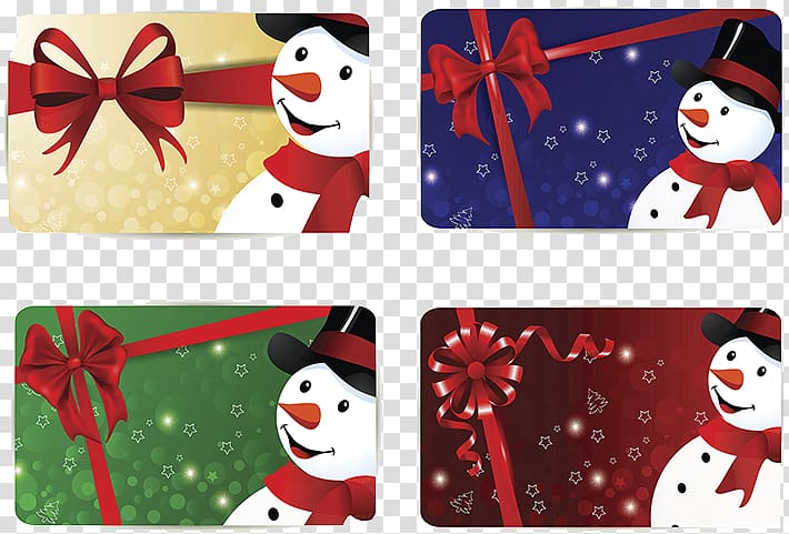 Christmas Snowman Greeting card, Christmas Snowman greeting card design transparent background PNG clipart