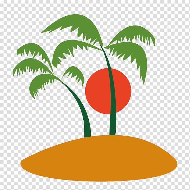 Ilha do Coqueiro Coconut Tree , trees and sun transparent background PNG clipart
