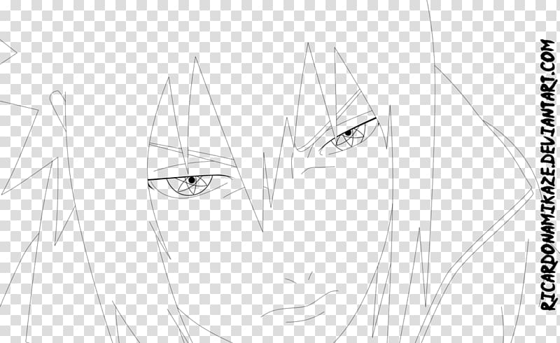 Sasuke Uchiha Itachi Uchiha Naruto Shippuden: Naruto vs. Sasuke Line art Sketch, Anime transparent background PNG clipart