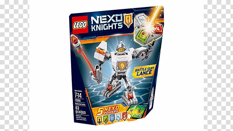 LEGO 70362 NEXO KNIGHTS Battle Suit Clay LEGO 70348 NEXO KNIGHTS Lance\'s Twin Jouster Toy, Nexo Knights transparent background PNG clipart