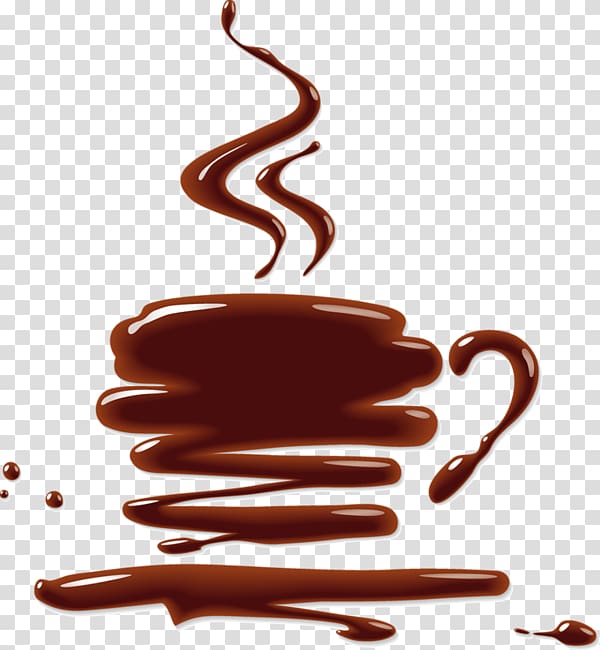 teacup-style , Coffee Hot chocolate Cafe, Chocolate splash transparent background PNG clipart