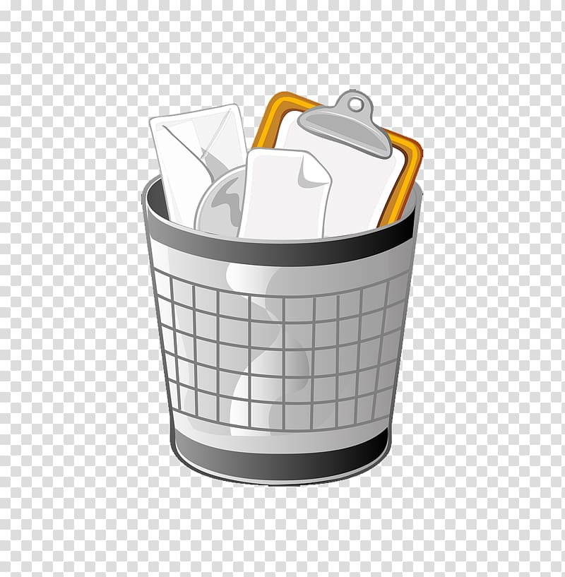 Waste container , Cartoon trash can transparent background PNG clipart