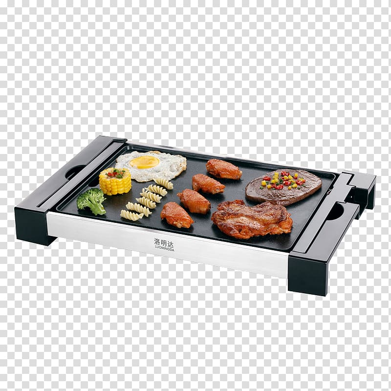 Barbecue Teppanyaki Furnace Grilling Electricity, Smokeless Korean barbecue transparent background PNG clipart