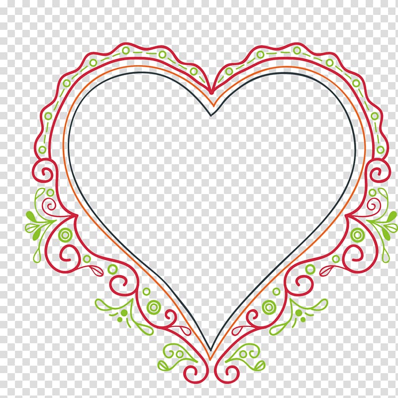 Heart, Heart-shaped frame transparent background PNG clipart