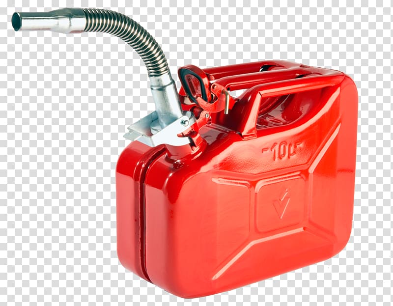 Car Gasoline Plastic Jerrycan Fuel, Red plastic petrol tank transparent background PNG clipart